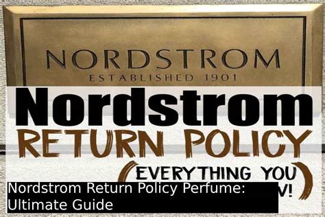 nordstrom fragrance return policy.